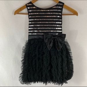 Biscotti dress black sequin size 6 7